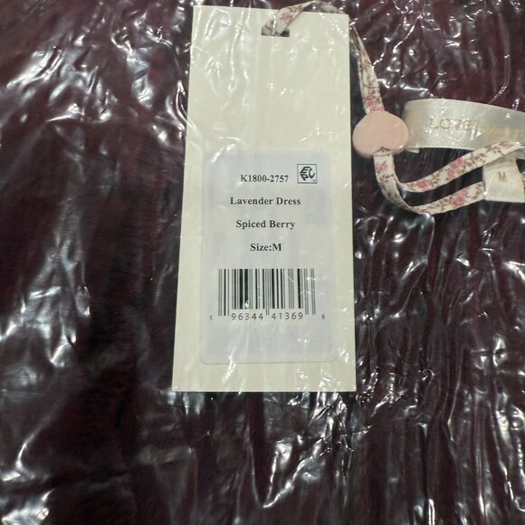 LoveShackFancy | Lavender Stretch Pointelle Mini Dress |Spiced Berry|XS|S|M|NWT - Picture 7 of 10